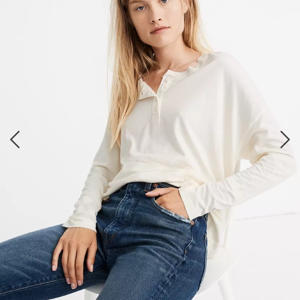 Rivet and thread ex boyfriend long sleeve Henley by madewell